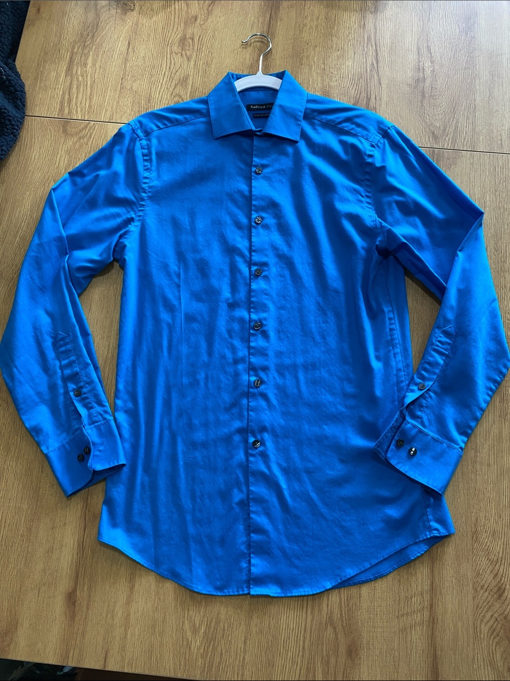 Van Heusen Royal Blue Long-Sleeve Dress Shirt